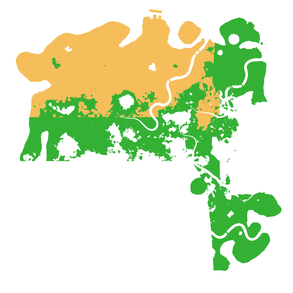 Biome Rust Map: Procedural Map, Size: 4800, Seed: 1142803506