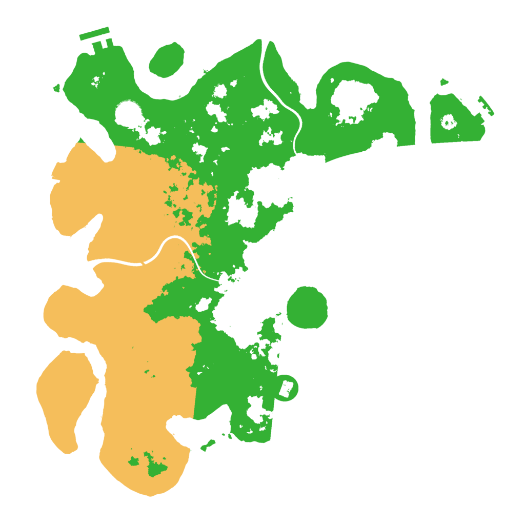 Biome Rust Map: Procedural Map, Size: 3500, Seed: 696565158