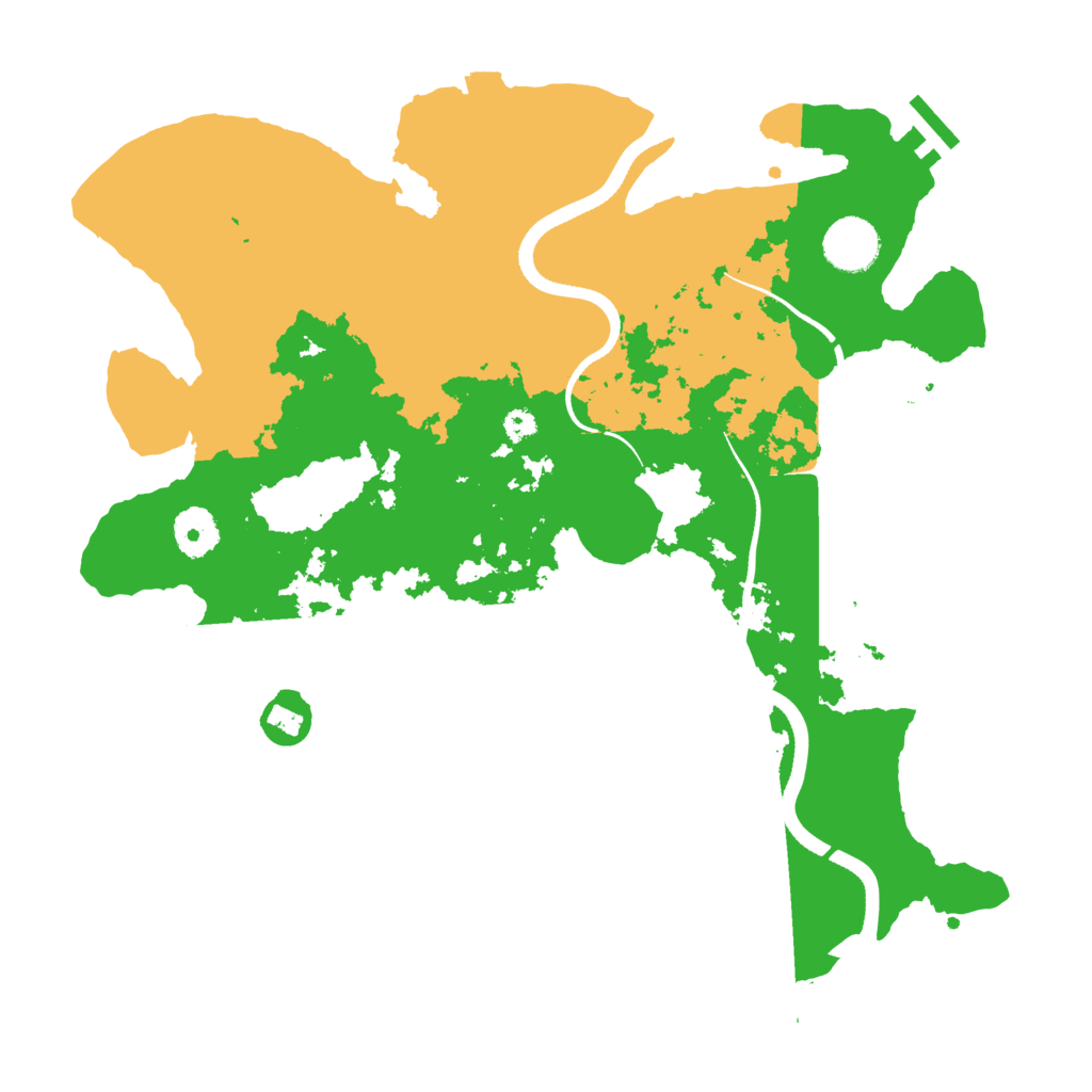 Biome Rust Map: Procedural Map, Size: 3500, Seed: 891553323