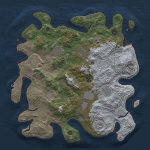 Thumbnail Rust Map: Procedural Map, Size: 3750, Seed: 614641965, 19 Monuments