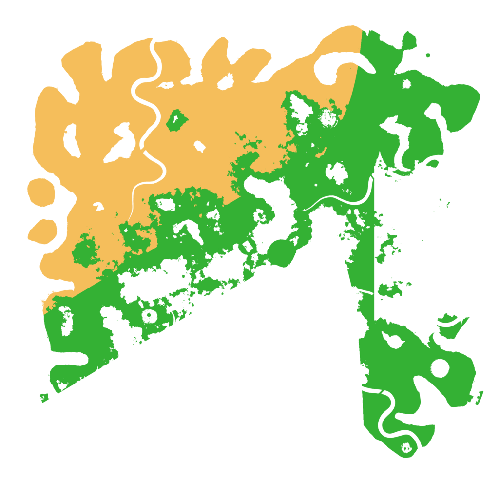 Biome Rust Map: Procedural Map, Size: 5000, Seed: 64613