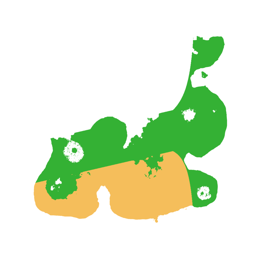 Biome Rust Map: Procedural Map, Size: 2000, Seed: 66027669