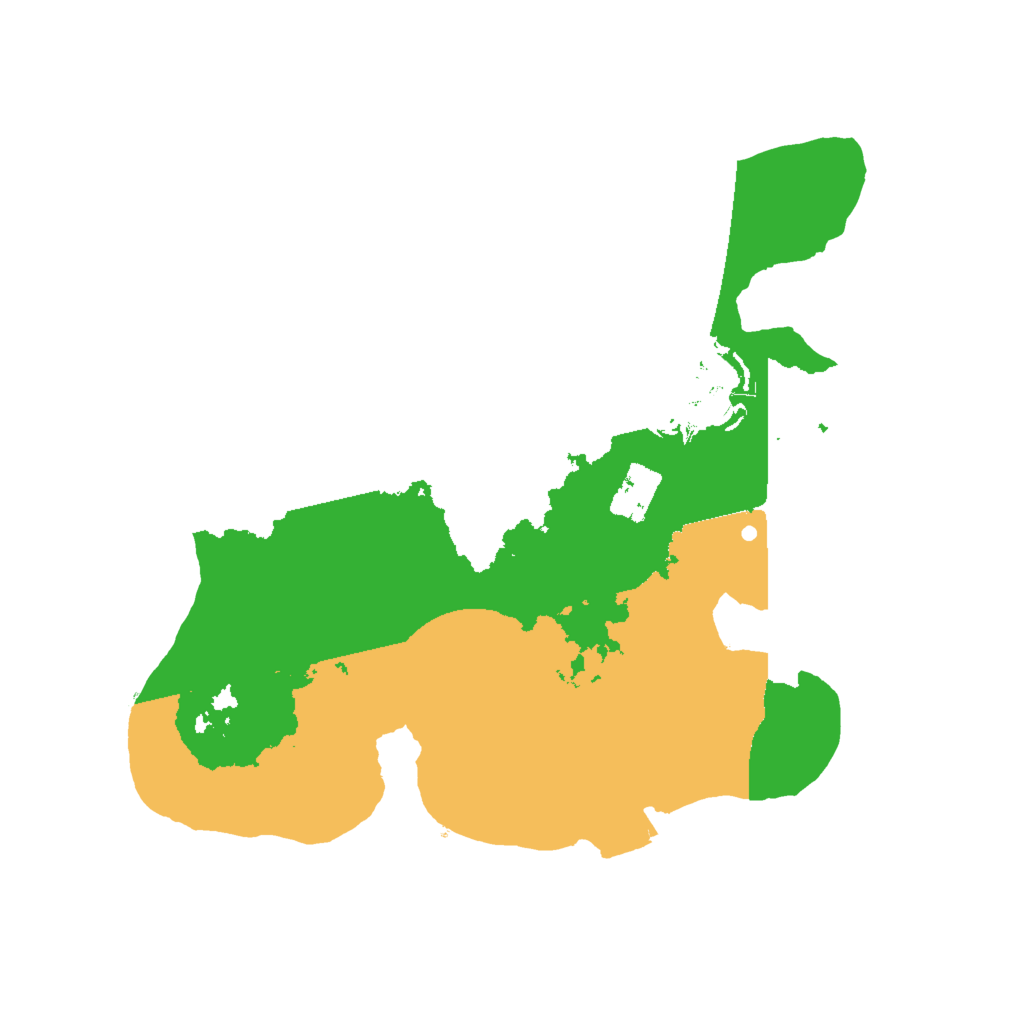 Biome Rust Map: Procedural Map, Size: 2000, Seed: 66027669
