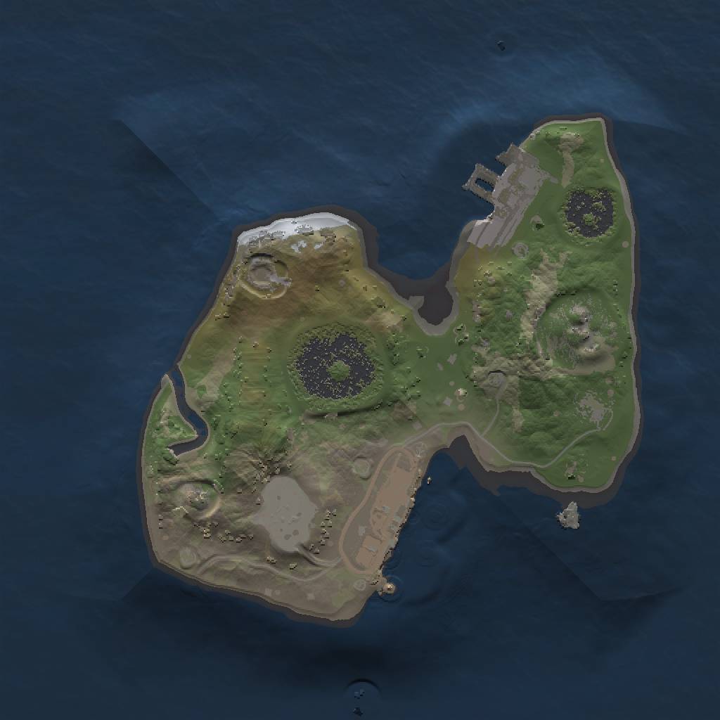 Rust Map: Procedural Map, Size: 1500, Seed: 49999, 6 Monuments