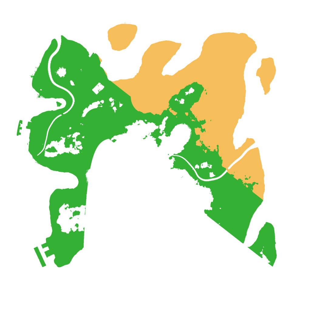 Biome Rust Map: Procedural Map, Size: 3000, Seed: 31422