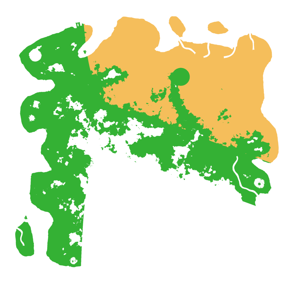 Biome Rust Map: Procedural Map, Size: 4500, Seed: 6958745