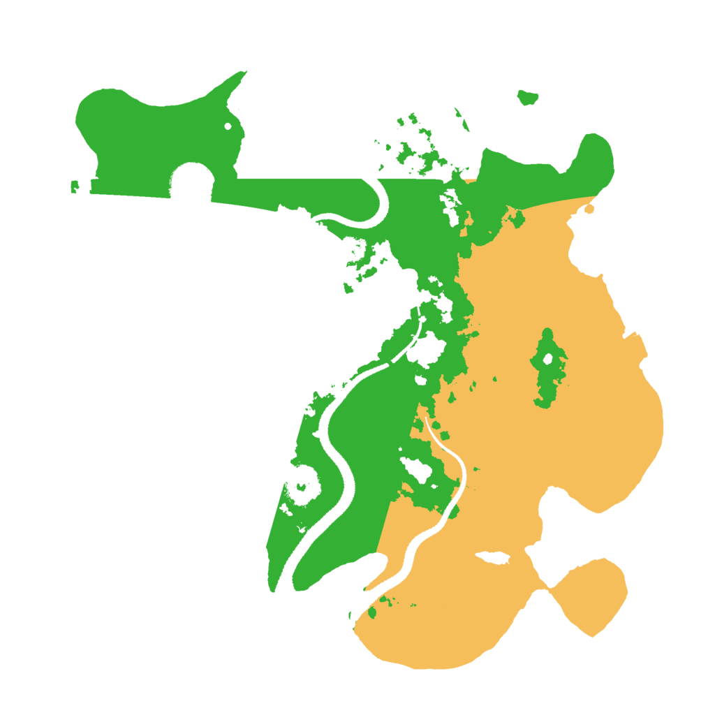 Biome Rust Map: Procedural Map, Size: 3000, Seed: 2034287711