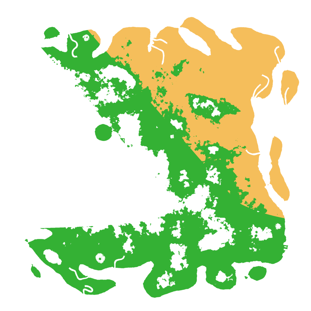Biome Rust Map: Procedural Map, Size: 5000, Seed: 54813