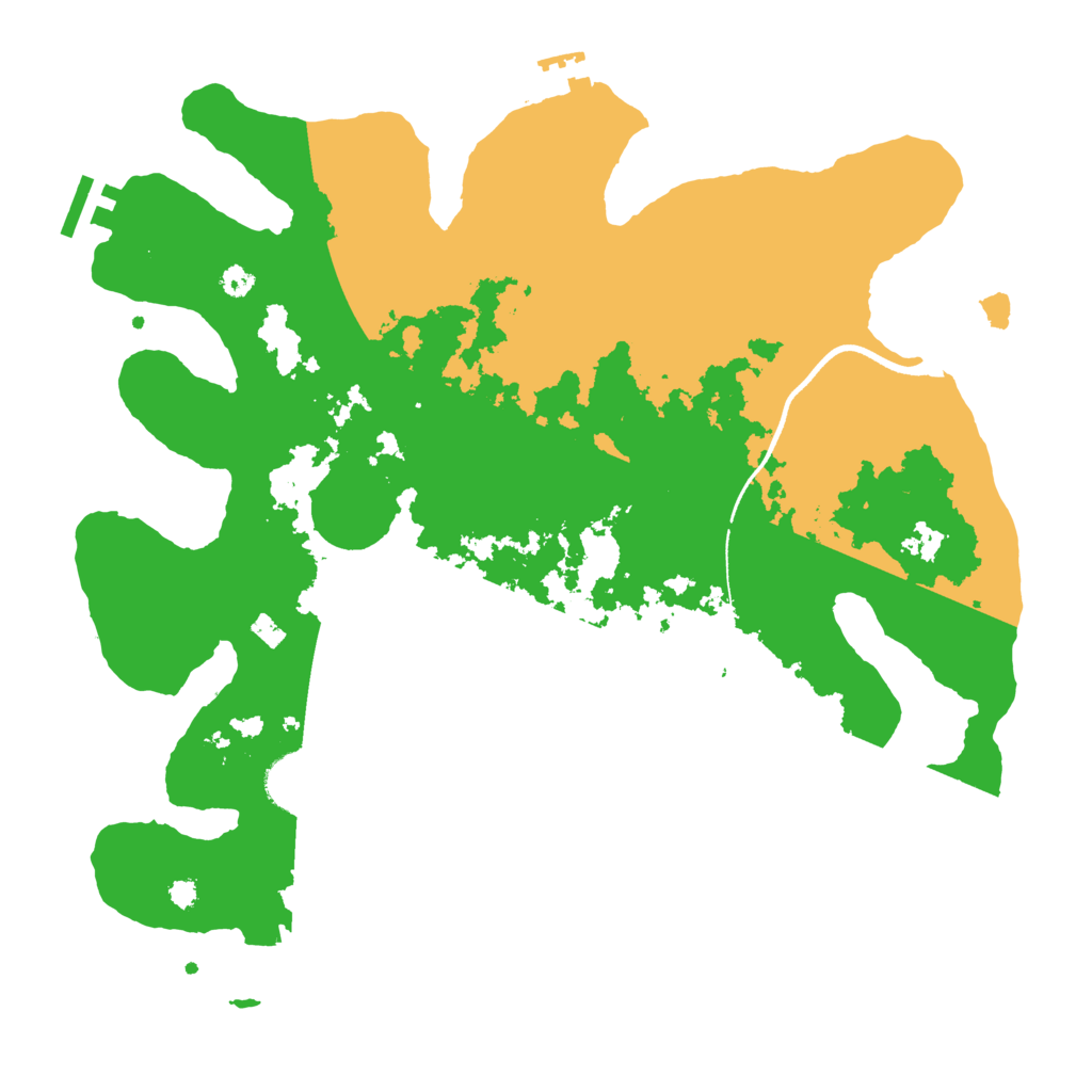 Biome Rust Map: Procedural Map, Size: 3500, Seed: 137250237