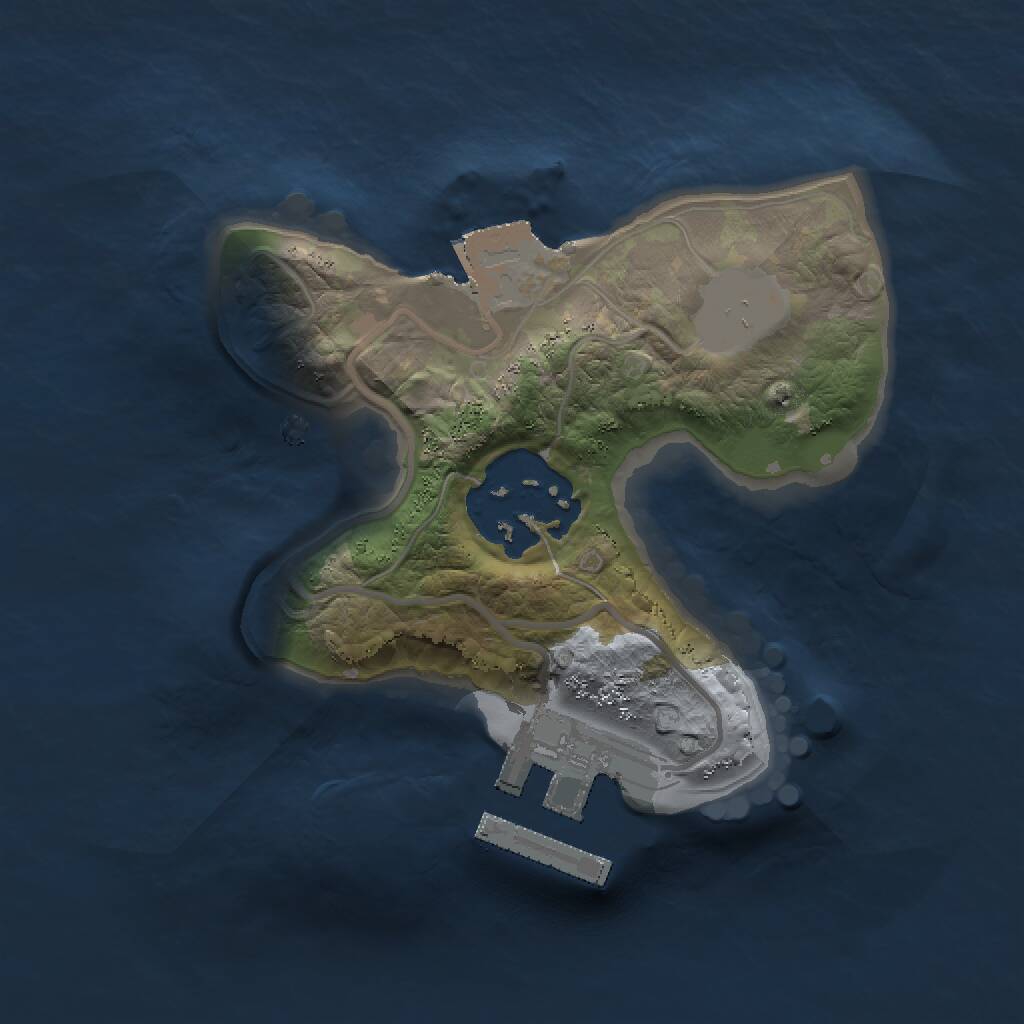 Rust Map: Procedural Map, Size: 1500, Seed: 6985646, 3 Monuments