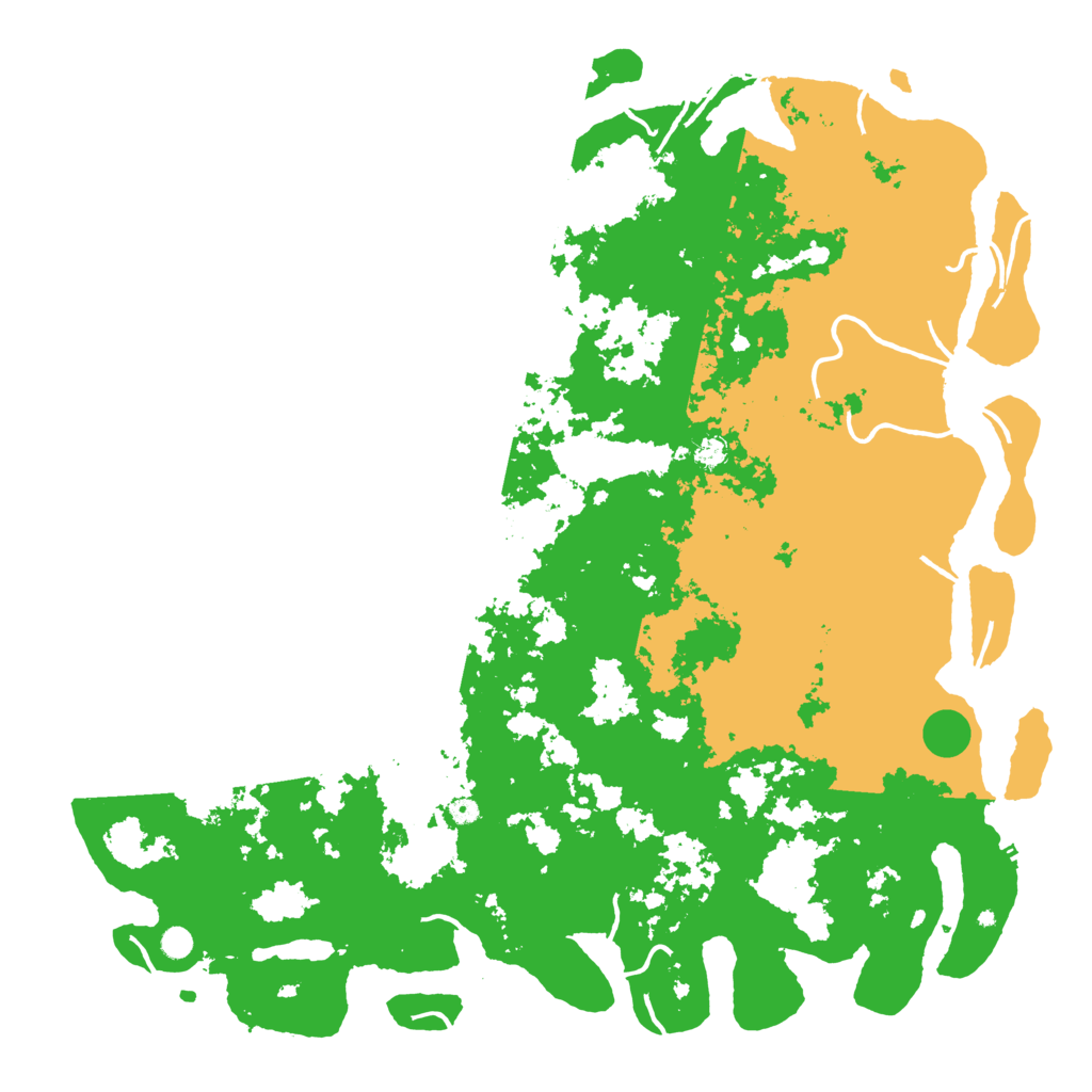 Biome Rust Map: Procedural Map, Size: 6000, Seed: 20220814