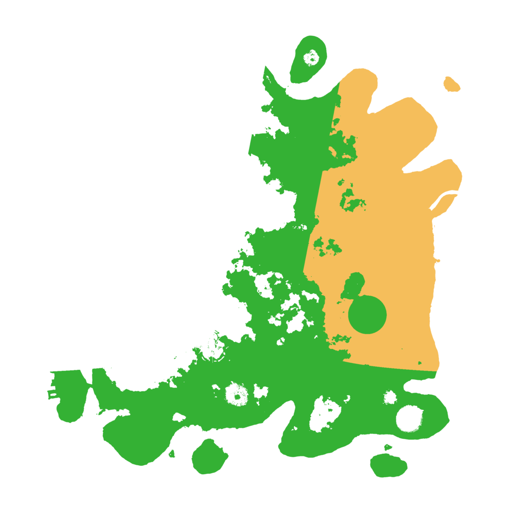 Biome Rust Map: Procedural Map, Size: 3500, Seed: 11864654