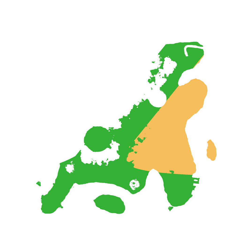 Biome Rust Map: Procedural Map, Size: 2500, Seed: 85