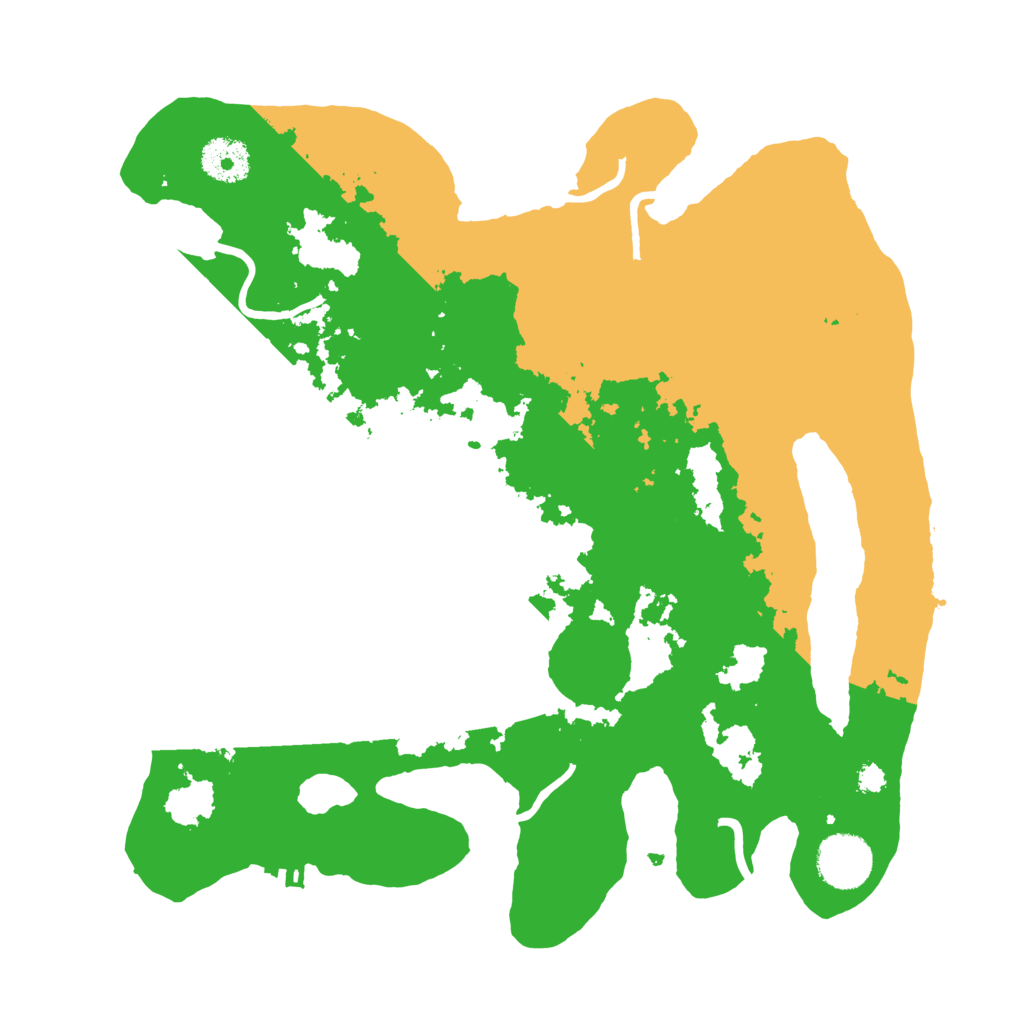 Biome Rust Map: Procedural Map, Size: 3300, Seed: 36991