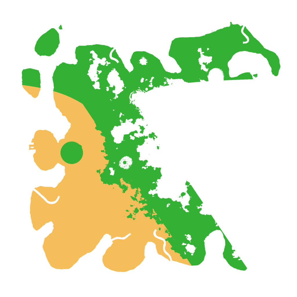 Biome Rust Map: Procedural Map, Size: 3500, Seed: 95043294