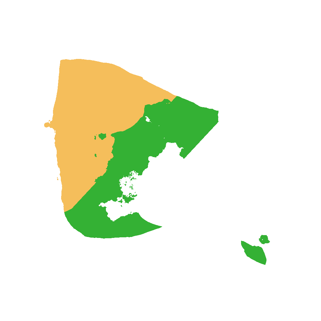 Biome Rust Map: Procedural Map, Size: 1400, Seed: 34