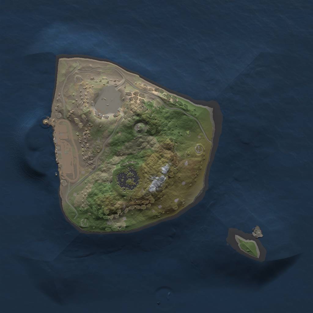 Rust Map: Procedural Map, Size: 1400, Seed: 34, 5 Monuments