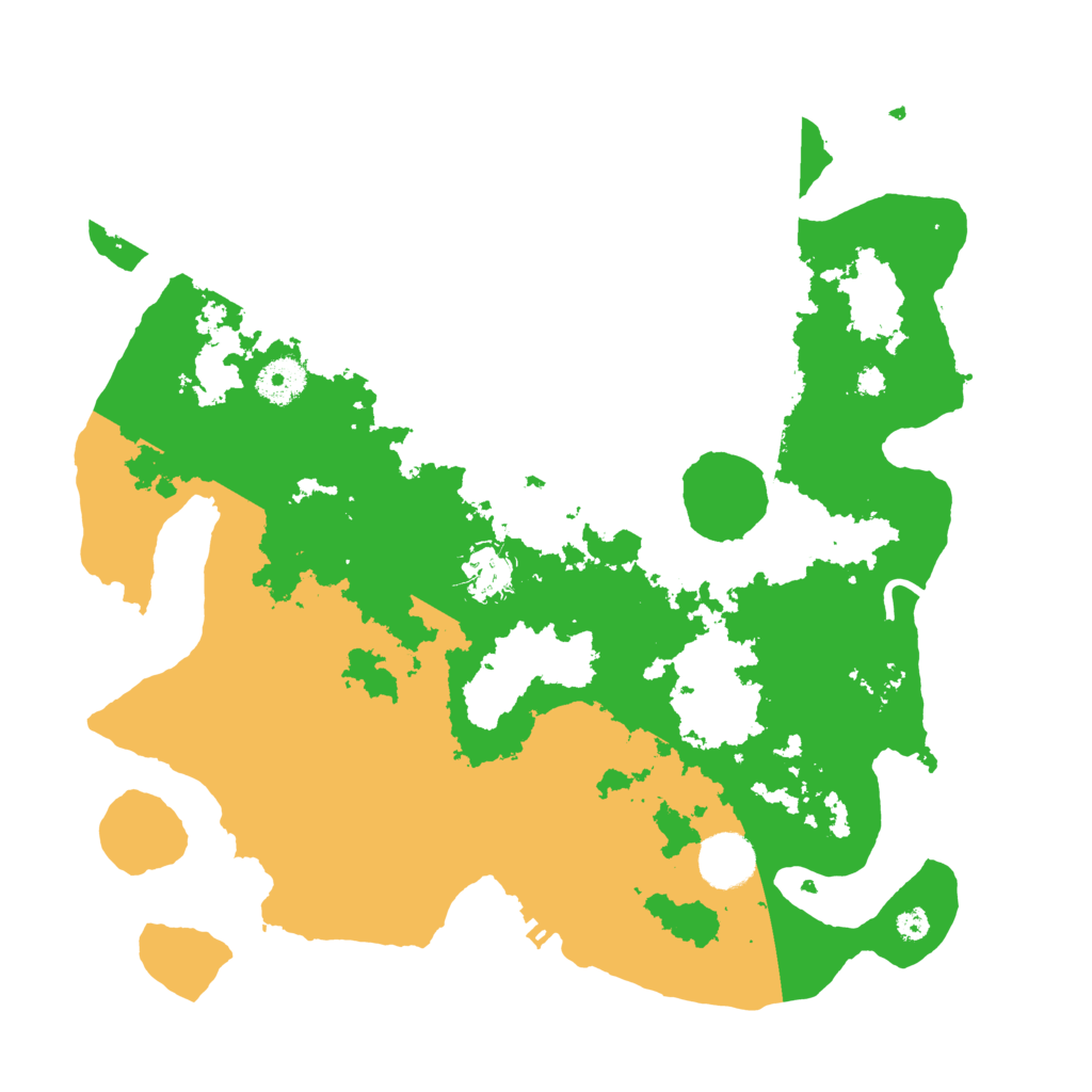 Biome Rust Map: Procedural Map, Size: 3500, Seed: 16527