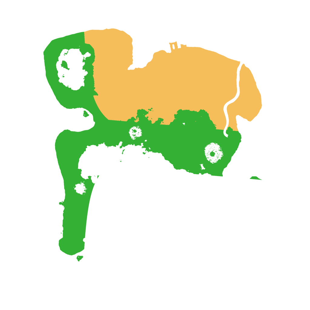 Biome Rust Map: Procedural Map, Size: 2500, Seed: 660933360