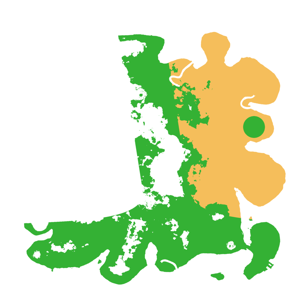 Biome Rust Map: Procedural Map, Size: 3700, Seed: 14255492