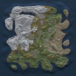 Thumbnail Rust Map: Procedural Map, Size: 3700, Seed: 31144464, 19 Monuments