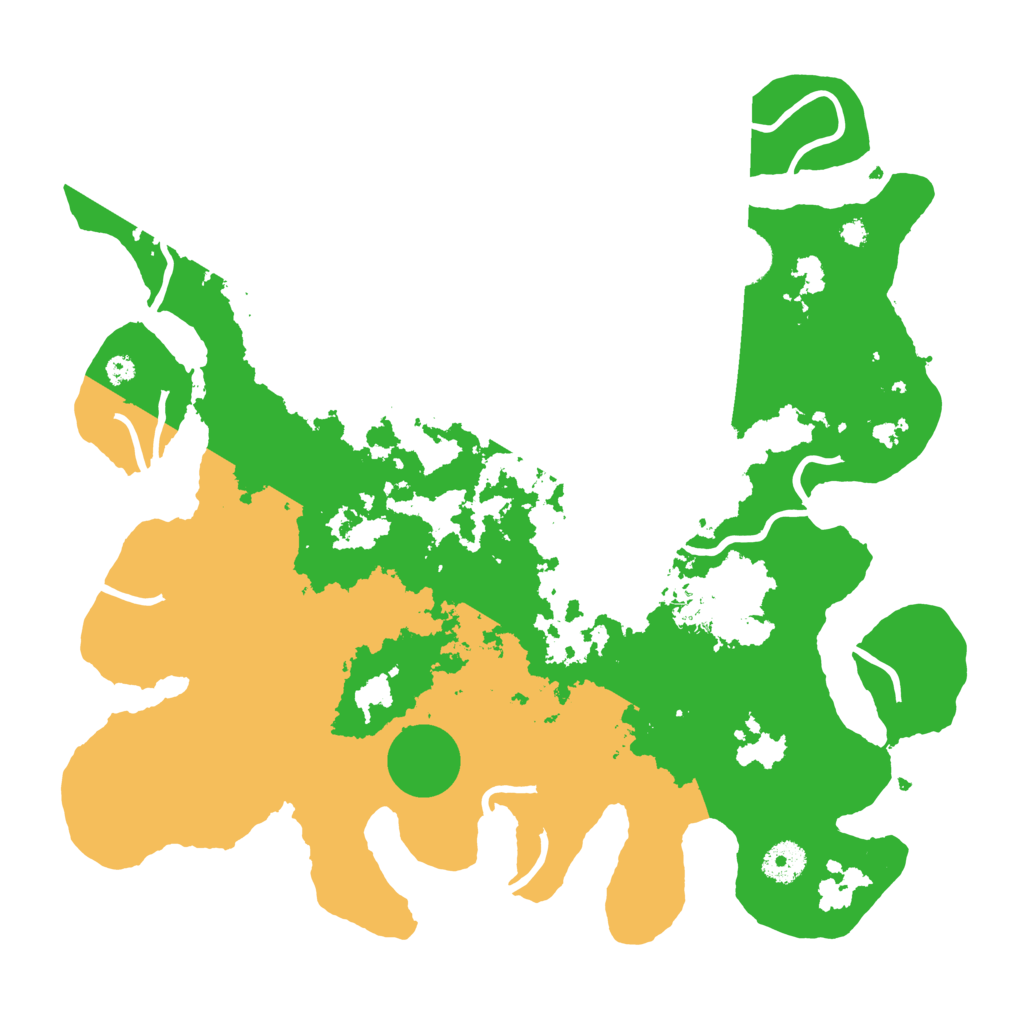 Biome Rust Map: Procedural Map, Size: 3700, Seed: 1297005414