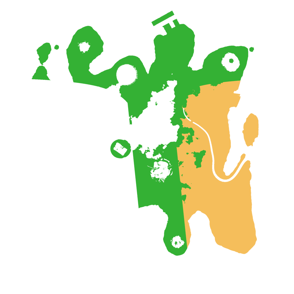 Biome Rust Map: Procedural Map, Size: 2500, Seed: 89691168