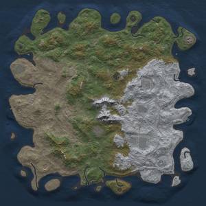 Thumbnail Rust Map: Procedural Map, Size: 5000, Seed: 123104, 20 Monuments