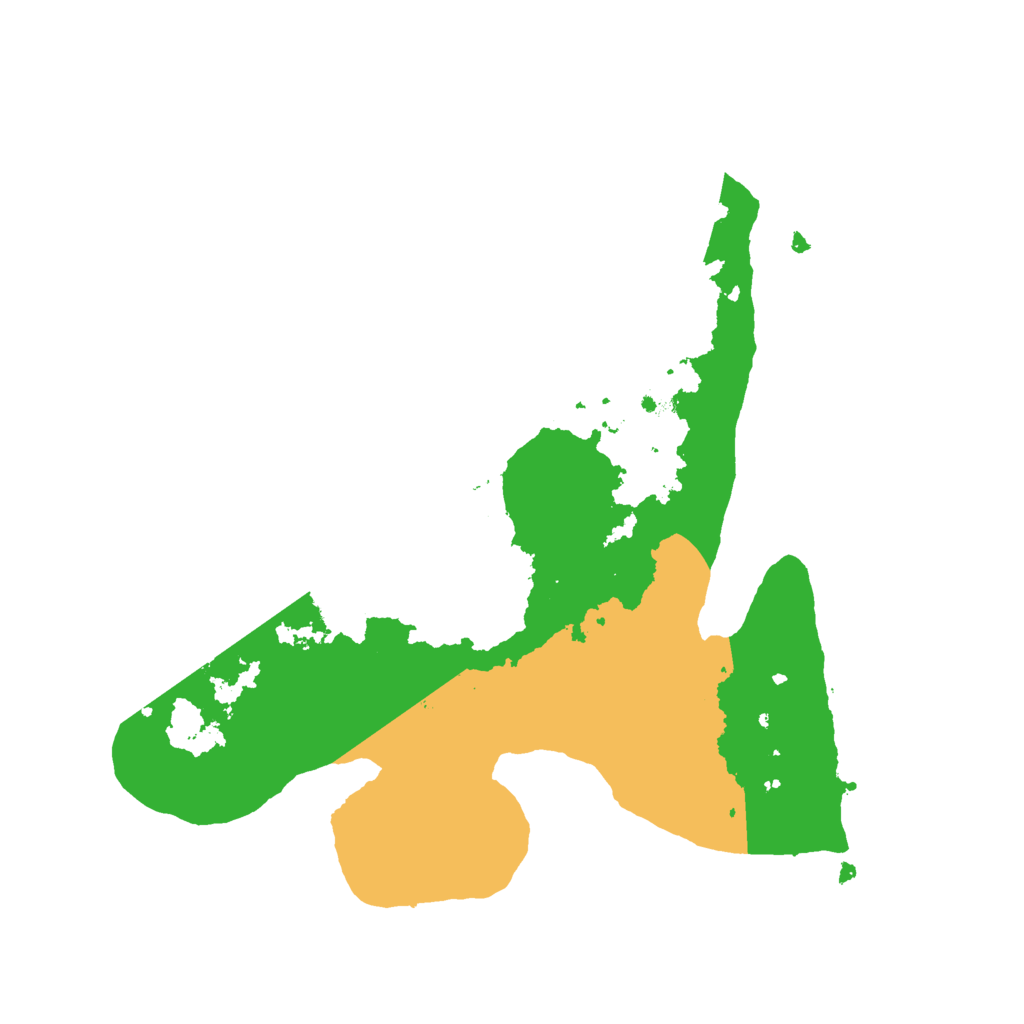 Biome Rust Map: Procedural Map, Size: 2500, Seed: 26733124