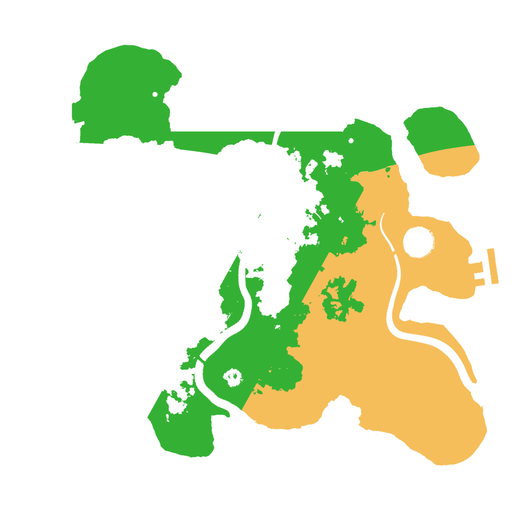 Biome Rust Map: Procedural Map, Size: 3000, Seed: 779667325
