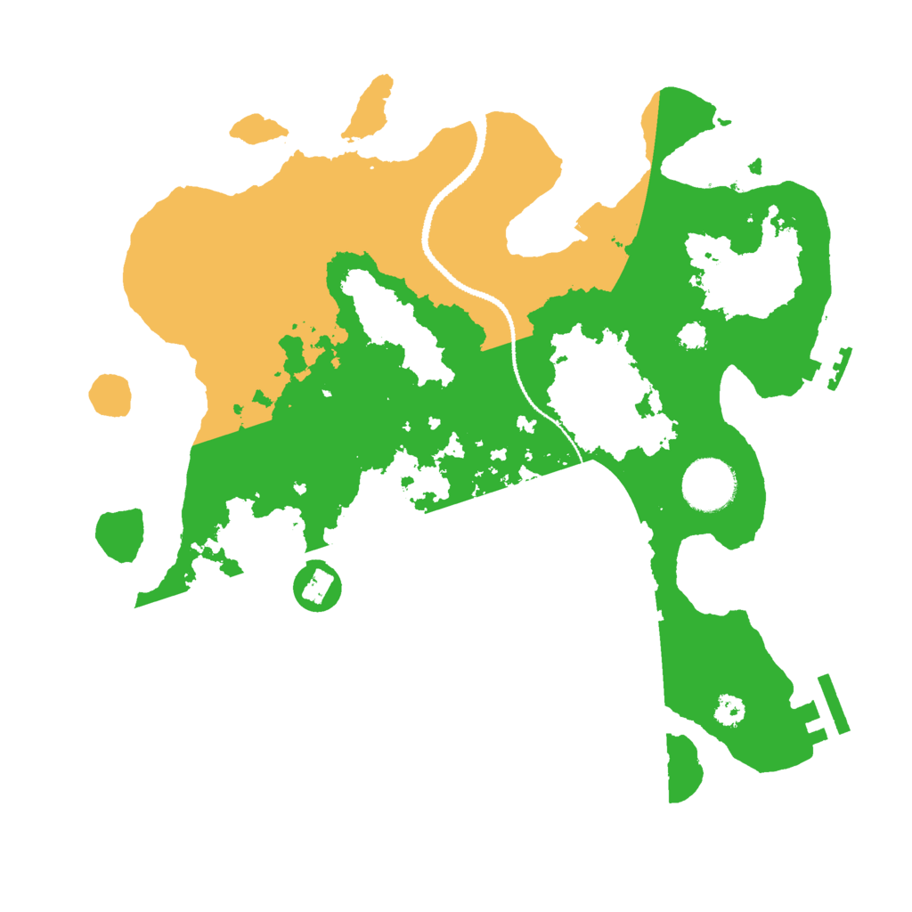 Biome Rust Map: Procedural Map, Size: 3000, Seed: 1042606081