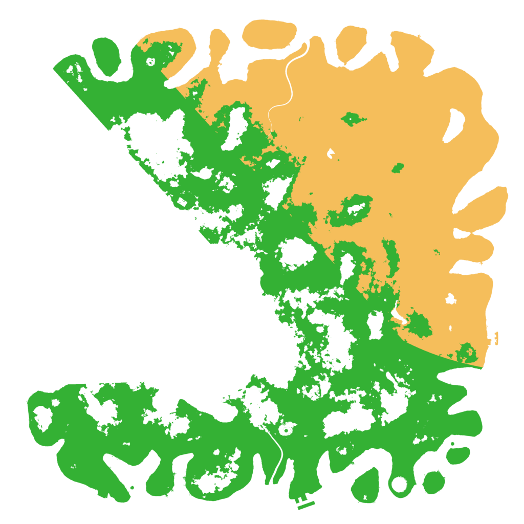 Biome Rust Map: Procedural Map, Size: 6000, Seed: 32452