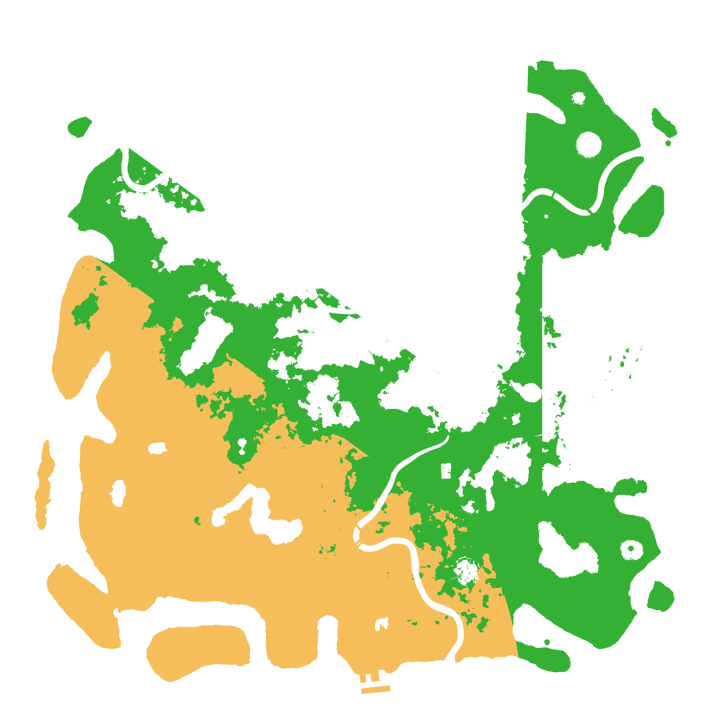 Biome Rust Map: Procedural Map, Size: 5000, Seed: 484595