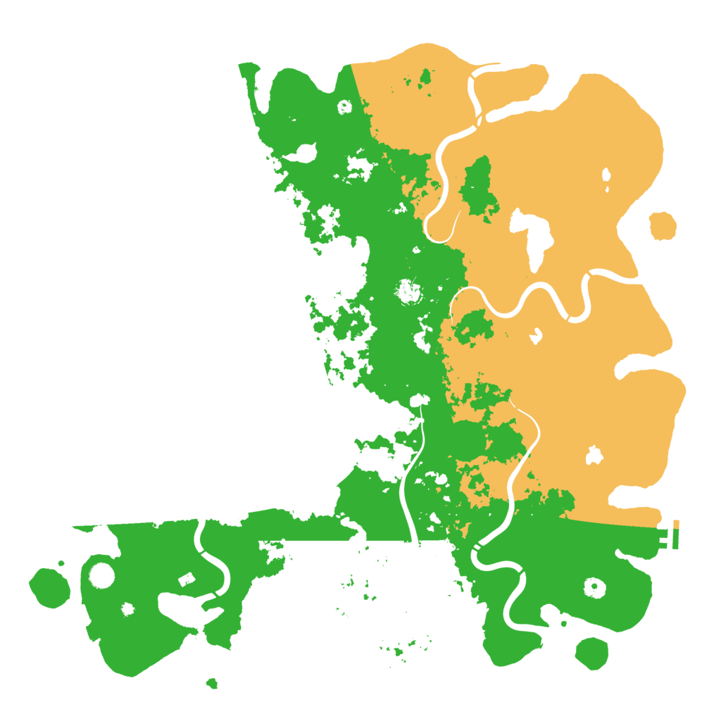 Biome Rust Map: Procedural Map, Size: 5000, Seed: 121687445