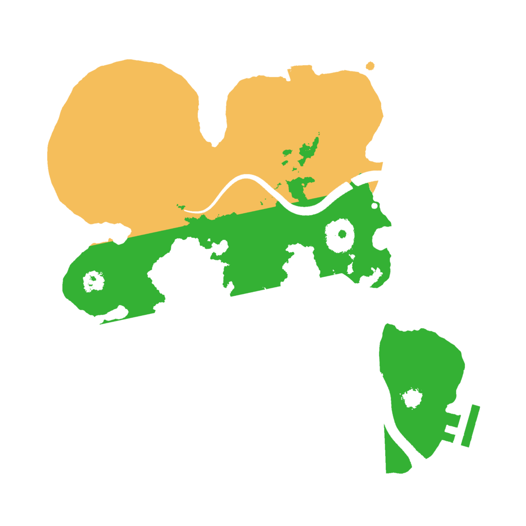 Biome Rust Map: Procedural Map, Size: 2500, Seed: 45961349