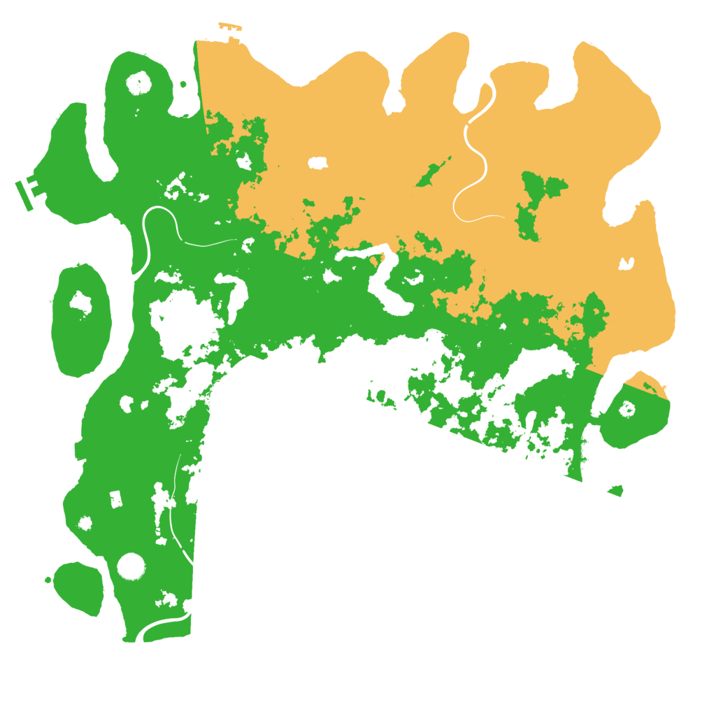 Biome Rust Map: Procedural Map, Size: 4600, Seed: 62154258
