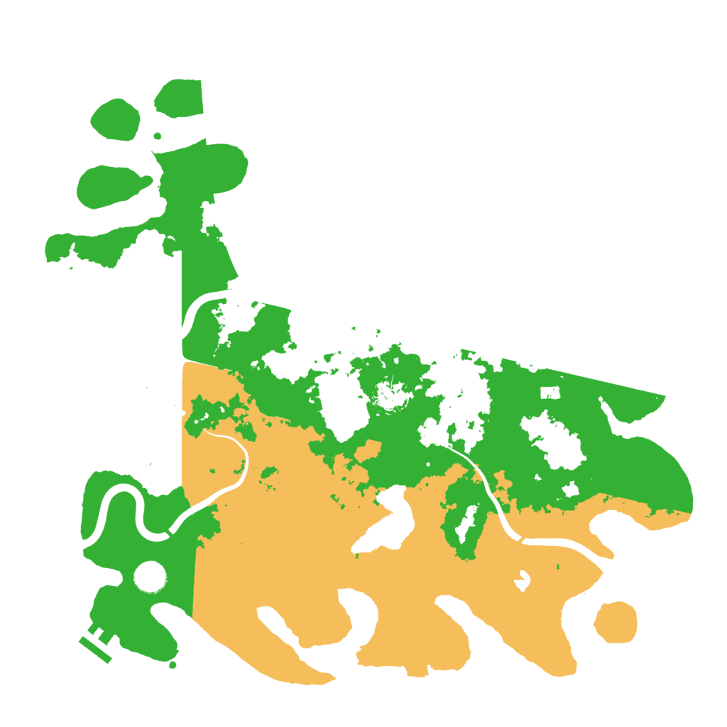 Biome Rust Map: Procedural Map, Size: 4000, Seed: 53423