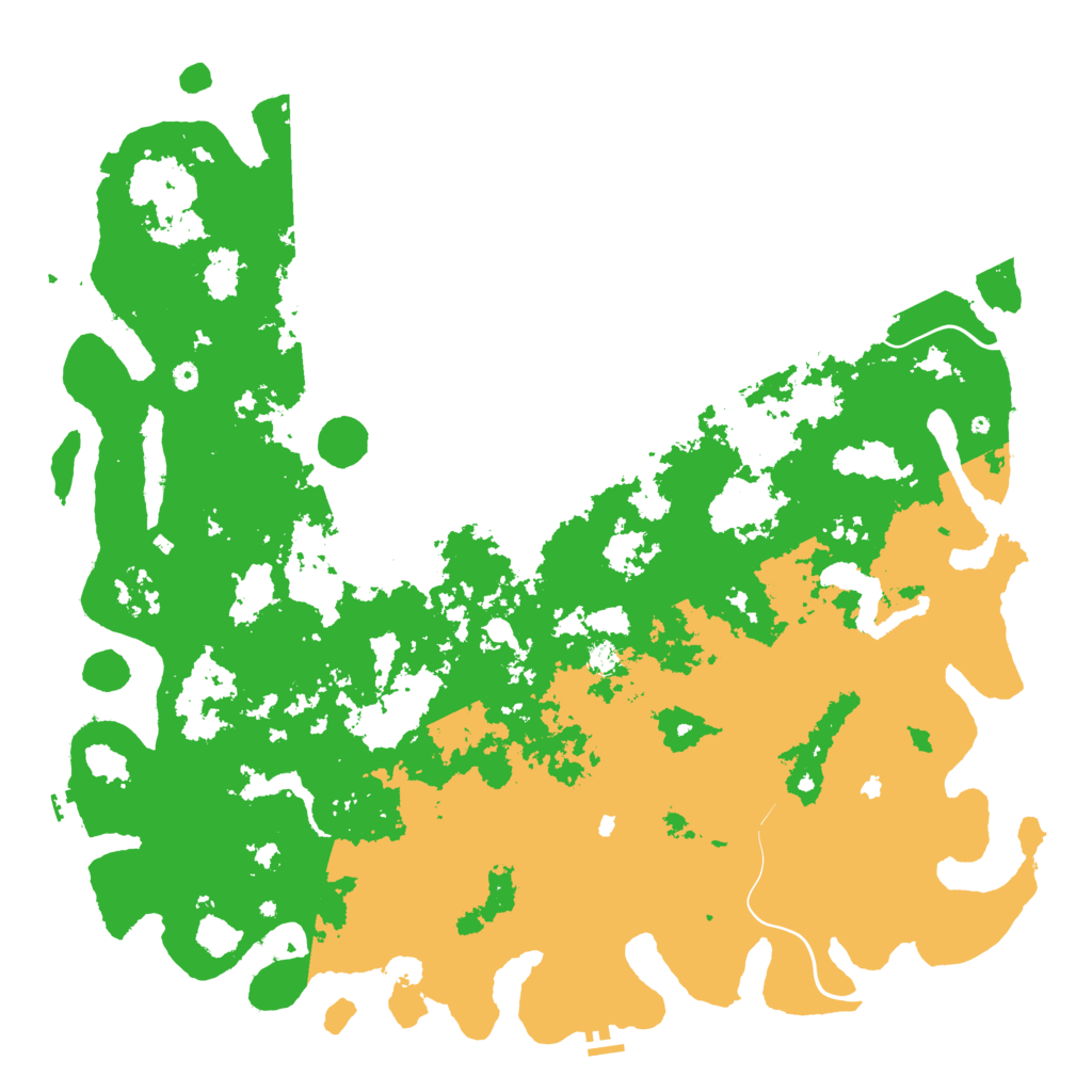 Biome Rust Map: Procedural Map, Size: 6000, Seed: 7951358