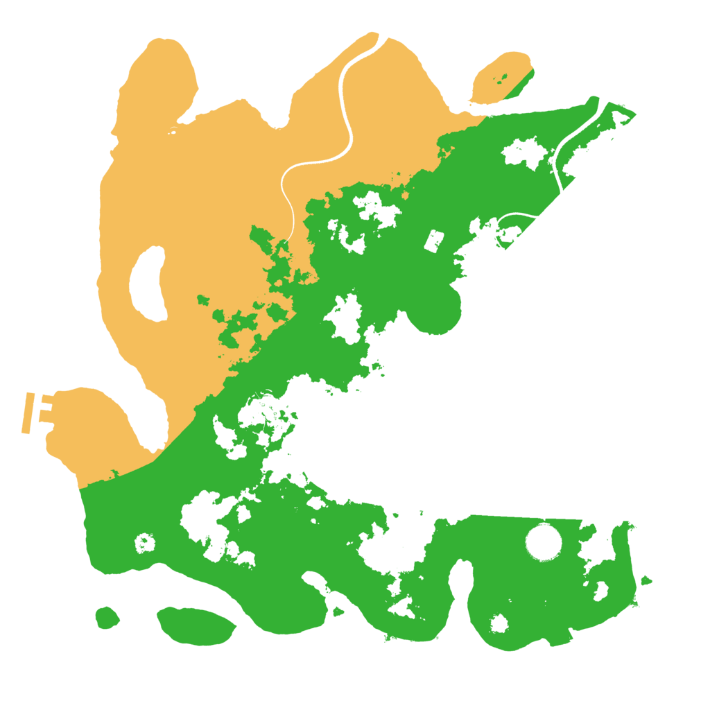 Biome Rust Map: Procedural Map, Size: 3500, Seed: 24031981
