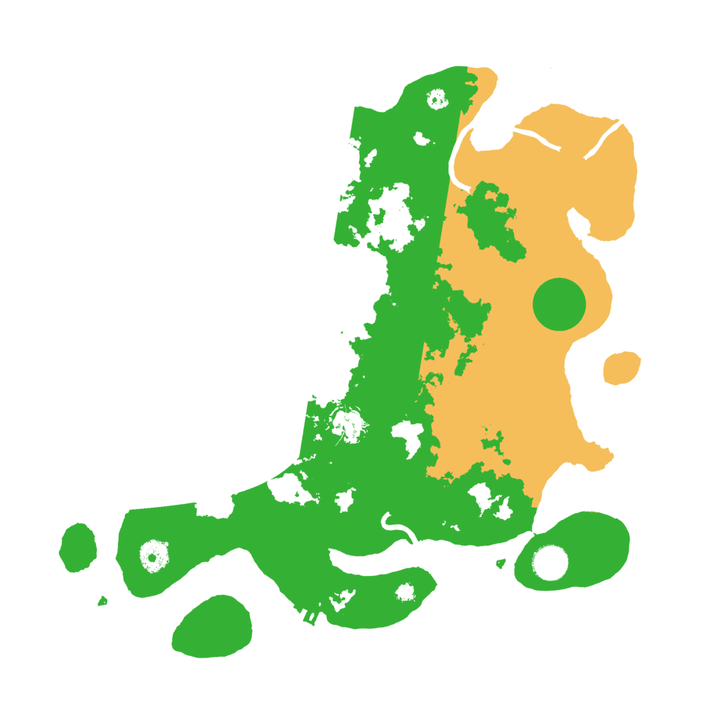 Biome Rust Map: Procedural Map, Size: 3500, Seed: 6331