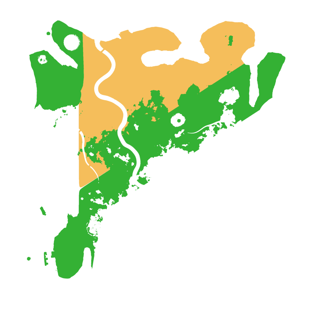 Biome Rust Map: Procedural Map, Size: 3500, Seed: 571515254