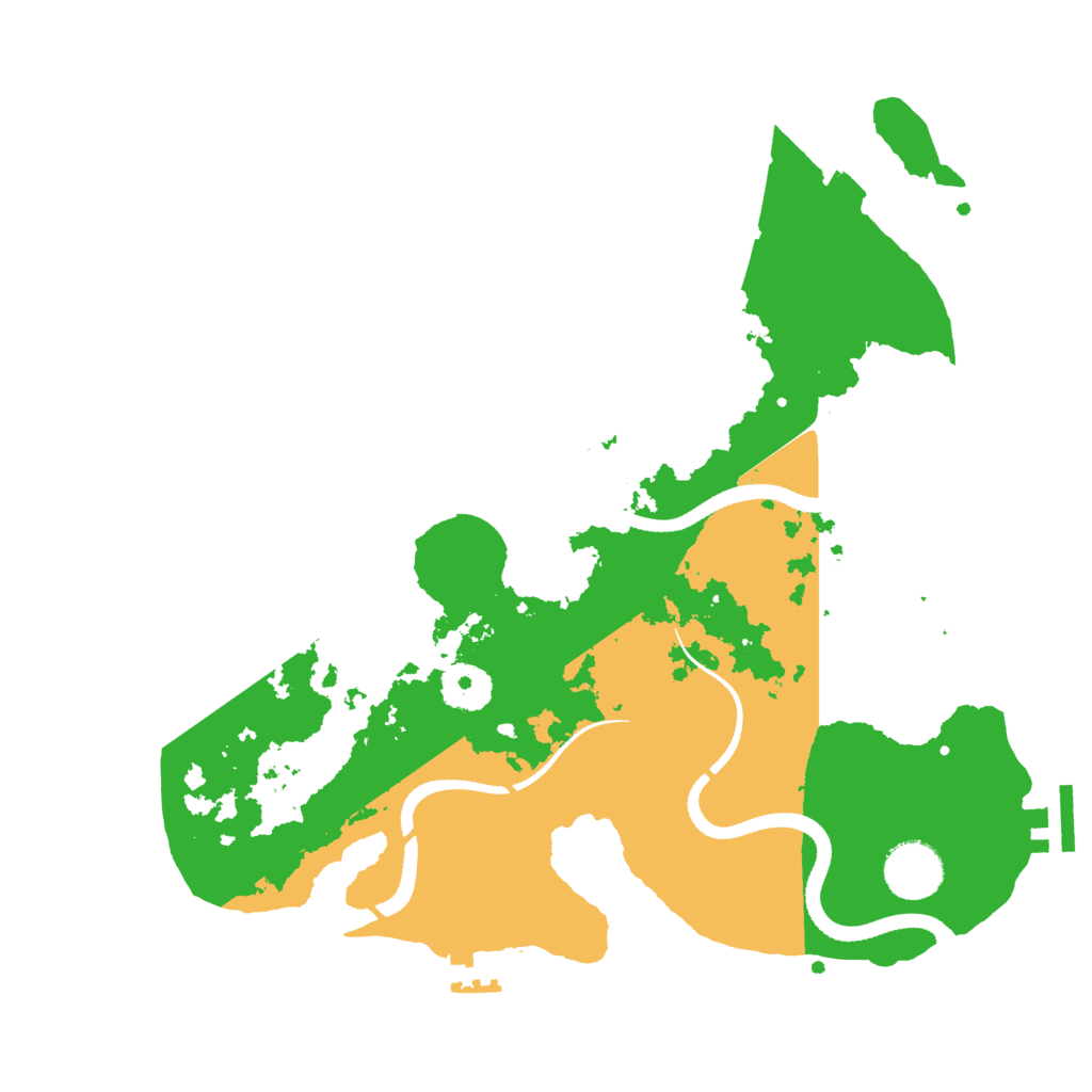 Biome Rust Map: Procedural Map, Size: 3300, Seed: 48710242