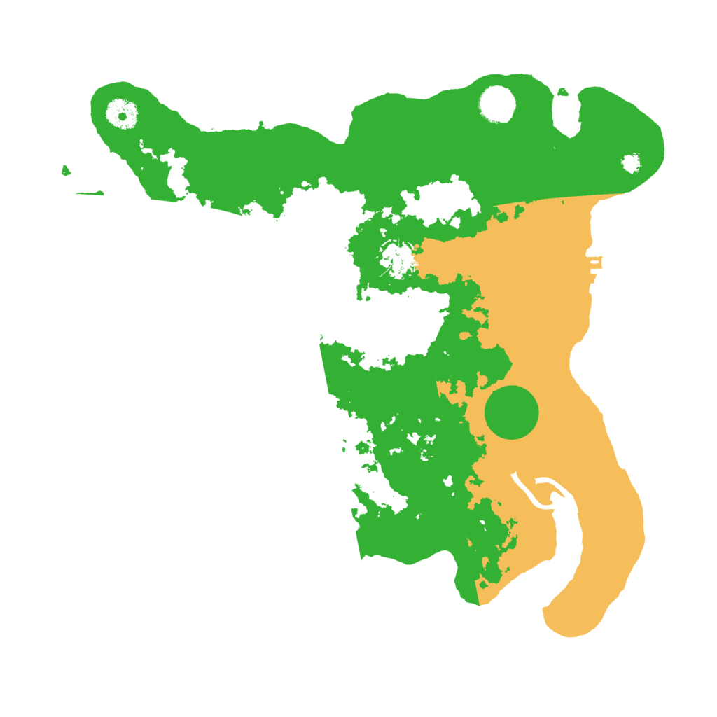 Biome Rust Map: Procedural Map, Size: 3500, Seed: 543204