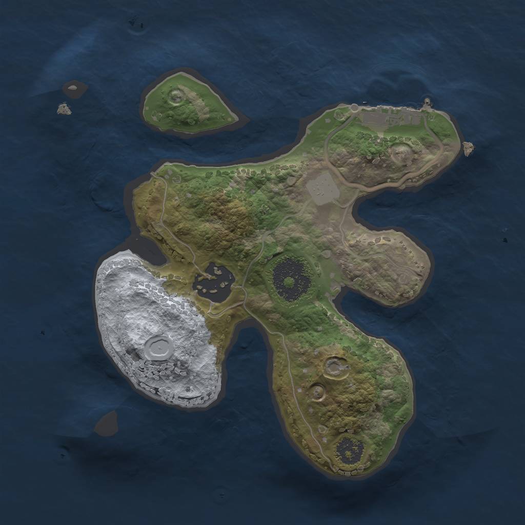 Rust Map: Procedural Map, Size: 2000, Seed: 1617468392, 7 Monuments