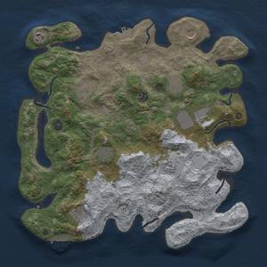 Thumbnail Rust Map: Procedural Map, Size: 3850, Seed: 874354699, 19 Monuments