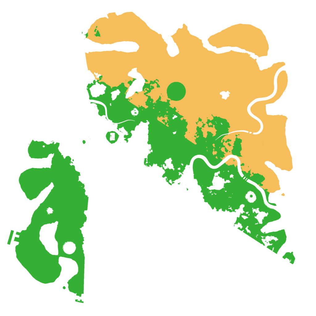 Biome Rust Map: Procedural Map, Size: 4400, Seed: 146594251