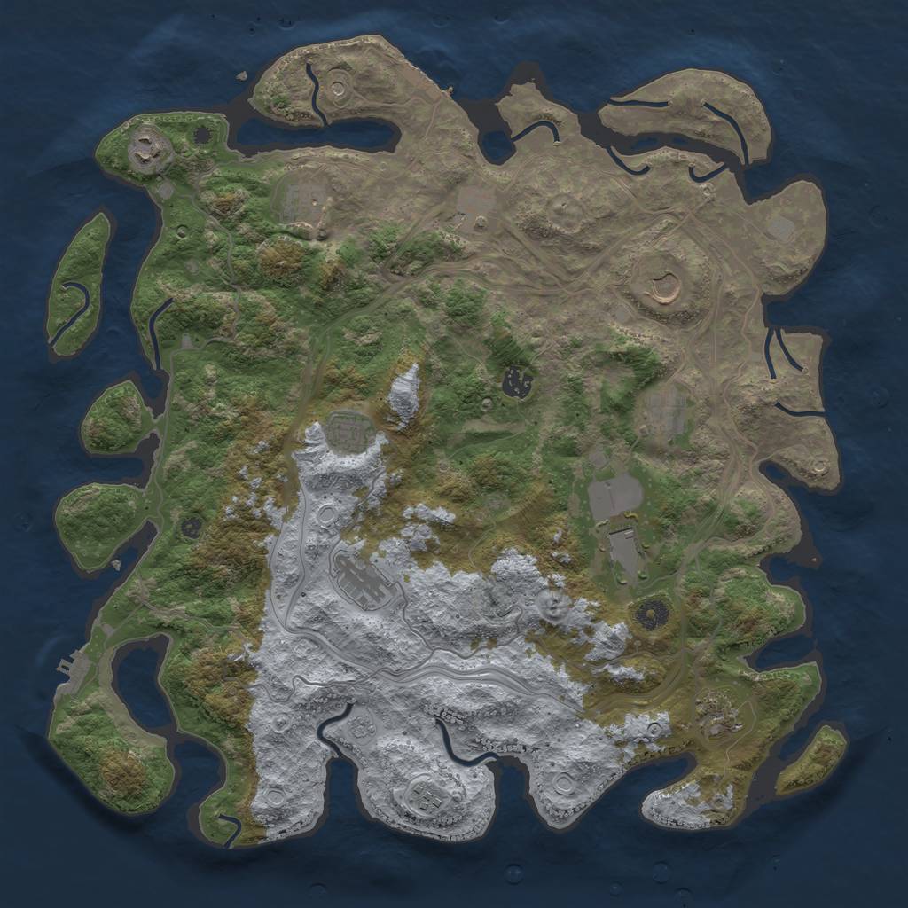 Procedural Map :: Rust Map :: Just-Wiped