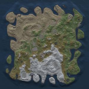 Thumbnail Rust Map: Procedural Map, Size: 4300, Seed: 873828948, 20 Monuments