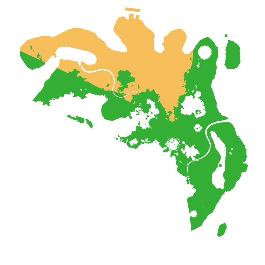 Biome Rust Map: Procedural Map, Size: 3500, Seed: 1234957373