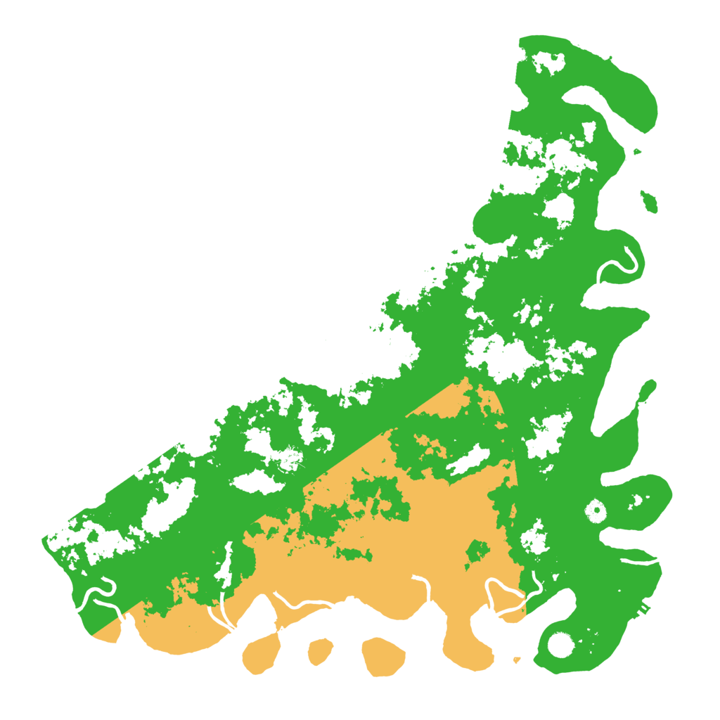 Biome Rust Map: Procedural Map, Size: 5000, Seed: 551164